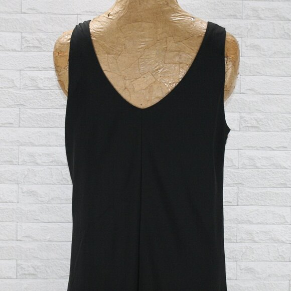 JEFFREY & DORA EVENINGS Gown Dress Sheer Formal Chiffon Shawl Black 2 Piece  10 - Picture 10 of 16